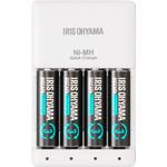 BCR-SQC3MH/4S ビックキャパ リチャージ 急速充電器セット 単3形4個付 アイリスオーヤマ