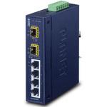 IGS-620TF Giga4ポート 産業用スイッチングハブ 2.5G SFP 1ポート付 DC外部電源 PLANET Technology