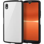 ケース カバー Xperia Ace III TPU ハイブリッド 高硬度8H 軽量 薄型 フレームカラー 背面クリア ブラック エレコム