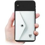 SANANDWS2PUWH ミニマム財布 「and W」 セット品/PUレザー(ホワイト)・スマホリング(ブラック) 39thanks