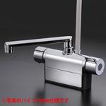 デッキ形サーモスタット式シャワー(300mmパイプ付)(撥水) KVK