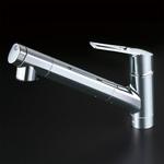 浄水器内蔵用シングルシャワー付混合栓(eレバー)  上面施工 KVK