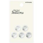 透明アクリルボタン カット入り 2つ穴 ナウナウボタン(清原)