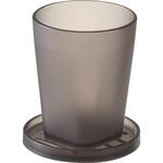 タンブラー&スタンキャップ タワー クリアブラック 山崎実業