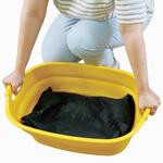 簡易吸水土のう ブラックザック ケースイエロー 三和製作所