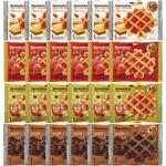 ローゼン マネケン ワッフル 4種セット プレーン いちご メープル ココア 各6 合計24個  個包装 マネケン