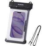 スマホ 防水ケース IP68 防塵防水 6.9インチまで 首掛け/ショルダー ストラップ付 立体構造 エレコム