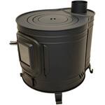 薪ストーブ 時計型 ガラス窓付き ミニ 日本製 ホンマ製作所