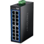 16ポート産業用ギガビットDINレールスイッチ TRENDnet