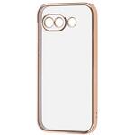 Google Pixel 10a / ソフトケース 精密設計 フレームメッキ / ピンクゴールド レイ・アウト