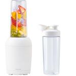 ミキサー 小型 氷も砕ける 6枚刃 ボトル型 400ml 保冷スティック付き そのまま飲める 持ち運びに便利 テスコム