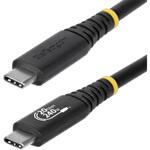 USB4ケーブル/2m/20Gbps/USB  Type-C to C/240W PD EPR/4K 120Hz/DP 2.1/USB-IF/ブラック/高速充電 データ転送 StarTech.com