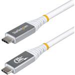 USB4ケーブル/1.5m/80Gbps/USB Type-C to C/240W PD/8K 120Hz / 4K 240Hz/DP2.1/USB-IF/Thunderbolt互換/ホワイト/高速充電 データ転送 StarTech.com