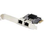 ネットワークアダプターカード/PCI Express x1/2ポート/Realtek RTL8111H/10/100/1000Mbps/Windows & Linux StarTech.com