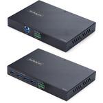 USB 3.0エクステンダー/4ポート/5Gbps/最大100m/Cat6a / Cat7 / Cat8(カテゴリ6a/7/8)LANケーブル対応/Type-A延長器 StarTech.com