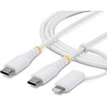 USB-C充電ケーブル/1m/Lightningアダプター付き/30W 60W(3A)/Apple MFi対応/iPhone・iPad・Android対応/充電 データ転送対応 StarTech.com