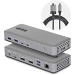ドッキングステーション/USB-C接続/2画面/4K60Hz DisplayPort/100W PD/2x USB-C + 4x USB-A/LAN/ドライバー不要/Windows用/多機能ハブ StarTech.com