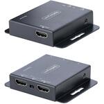 HDMIエクステンダー/Cat6 Cat5e LANケーブル接続/送信機&受信機セット/4K30Hz 40m 1080p60Hz 70m/赤外線リモコン対応/映像延長キット StarTech.com