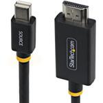 Mini DisplayPort - HDMI 2.0変換ケーブル/アクティブ/2m/4K 60Hz/HBR3 HDCP 2.3 DPCP/mDP対応ディスプレイアダプター/コンバーター StarTech.com