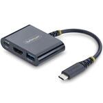 マルチポートアダプター/USB-C接続/シングルモニター/4K60Hz HDMI/140W PD/1x USB-A/ブラック/MacBook Dell HP iPad対応 USB Type-Cハブ StarTech.com
