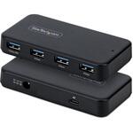 USB-Cハブ/USB-C/A両対応/4ポート/4x USB-A (1x BC 1.2)/5Gbps/セルフパワー/24W ACアダプター付属 StarTech.com