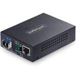 光メディアコンバーター/RJ45 - LC変換/シングルモード/10 / 100 / 1000Mbps/20km伝送/銅線 - 光ファイバー変換/金属筐体/9Kジャンボフレーム対応 StarTech.com