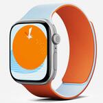 Apple Watch用マグネット式シリコンバンド(46mm) MD025-1-46-SROGSMBU MOFT(モフト)