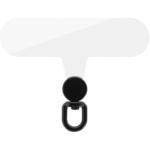 iPhone/スマートフォン対応 「STRAP SHEET」挟み込みシート 360度回転クリアタイプ ブラック LEPLUS NEXT