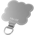 iPhone/スマートフォン対応 「Myclat」挟み込みシート ミラーステンレスタイプ へそ天ネコタイプ シルバー LEPLUS NEXT