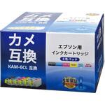 エプソン互換インク カメ 6色パック オーム電機