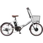 防災サイクル 20型ノンパンク折り畳み電動アシスト自転車 206L【簡易組立品】 PELTECH(ペルテック)
