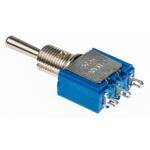 5639A APEM トグルスイッチ， SPST， パネルマウント， On-Off-On， 5639A APEM