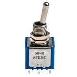 5646A APEM トグルスイッチ， DPST， パネルマウント， On-On， 5646A APEM