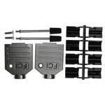 8655MH0901BLF Amphenol ICC D-Sub バックシェエル 8655MH シリーズ 9 極 E， シルバー， 8655MH0901BLF AMPHENOL