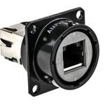 RJF21B Amphenol RJ45 モジュラーコネクタ， メス， RJ45コネクタ， パネルマウント， Cat5e， RJF21B AMPHENOL