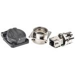 RJF21NSCC Amphenol Socapex RJ45 モジュラーコネクタ， メス， RJ45コネクタ， パネルマウント， Cat5e， RJF21NSCC AMPHENOL