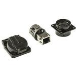 RJF21BSCC Amphenol Socapex RJ45 モジュラーコネクタ， メス， RJ45コネクタ， パネルマウント， Cat5e， RJF21BSCC AMPHENOL