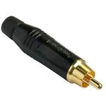 ACPR-BLK Amphenol RCAプラグ ACPR-BLK オス 金めっき AMPHENOL