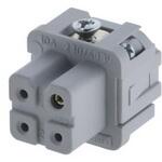 C146 10B003 002 4 Amphenol Industrial ヘビーデューティパワーコネクタインサート Heavy Mate C146シリーズ メスインサート 3+PE極 コネクタ C146 10B003 002 4 AMPHENOL