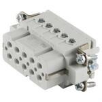 C146 10B010 002 4 Amphenol Industrial ヘビーデューティパワーコネクタインサート Heavy Mate C146シリーズ メスインサート 10+PE極 コネクタ C146 10B010 002 4 AMPHENOL