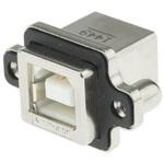 MUSBD11130 Amphenol USBコネクタ B タイプ， メス スルーホール実装 MUSBD11130 AMPHENOL