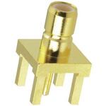 SMB1251B1-3GT30G-50 Amphenol RF 同軸コネクタ ジャック スルーホール実装 SMBコネクタ， SMB1251B1-3GT30G-50 AMPHENOL