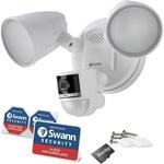 SWIFI-4KFLOCAM-JP Swann 4K WiFiカメラ フラッシュライト搭載 セキュリティカメラ 熱検知 動作検知機能 双方向通話 IP65 屋外 防犯カメラ SWANN(スワン)