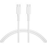 MOT-SCBCCG100-WH Type-C to Type-Cシリコンケーブル 100cm ホワイト 2年保証(MOT-SCBCCG100-WH) MOTTERU