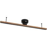 LIGHTING DUCT RAIL With LED WOOD BRID
