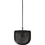3396 RATTAN PENGANT LAMP 1BULB BK BRID