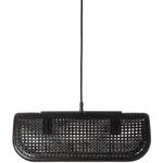 3397 RATTAN PENGANT LAMP 2BULB BK BRID
