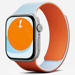 Apple Watch用マグネット式シリコンバンド(46mm) MD025-1-46-SROGSMBU MOFT(モフト)