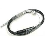 スロットルキット専用ワイヤー[メッキ金具/アウターBLK](引き側) ACTIVE(アクティブ)[バイク部品]