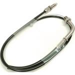 スロットルキット専用ワイヤー[メッキ金具/アウターBLK](戻し側) ACTIVE(アクティブ)[バイク部品]